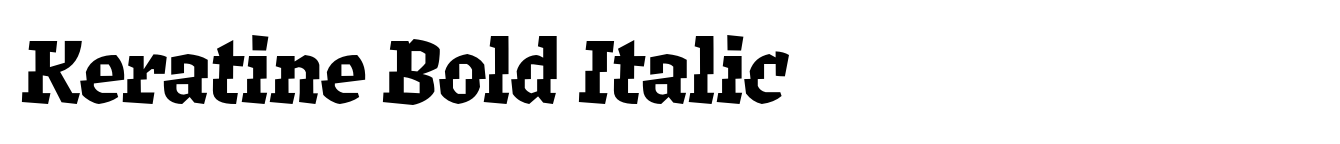 Keratine Bold Italic image